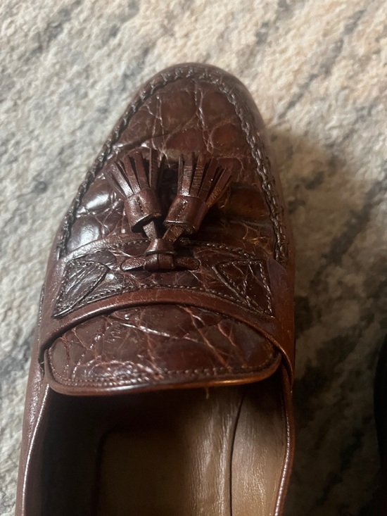 Bally Italy Dark Brown Leather Tassel Loafers 7.5 EUC ( vintage) main image 7